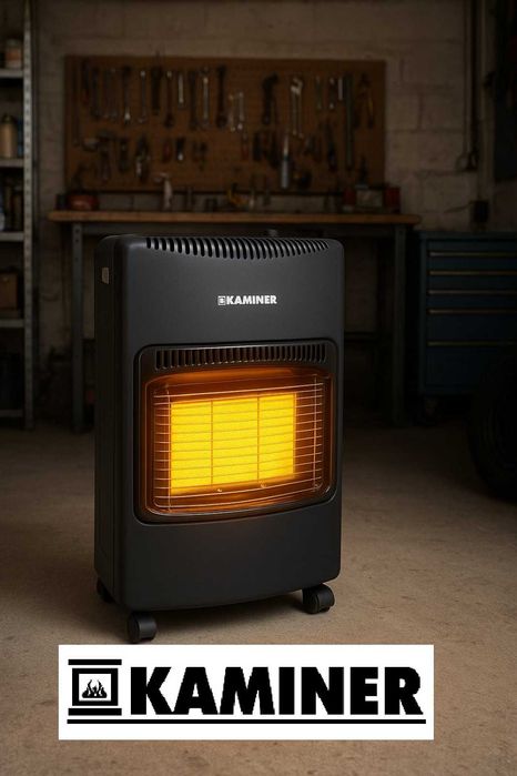 Газовий обігрівач KAMINER 4,2 кВт, до 60м². обогреватель экономный