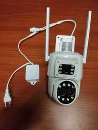 Наружная камера видеонаблюдения с SIM-картой 4G, 4K, 6MP 10X Zoom IP66