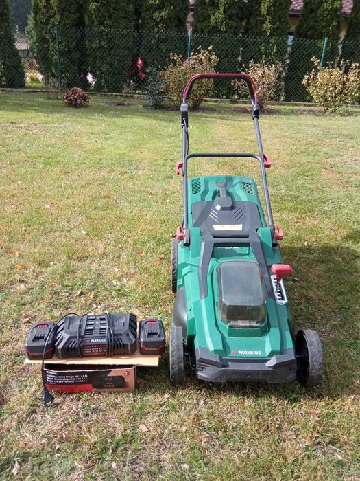 Kosiarka akumulatorowa Parkside 40V + 2 baterie i ładowarka