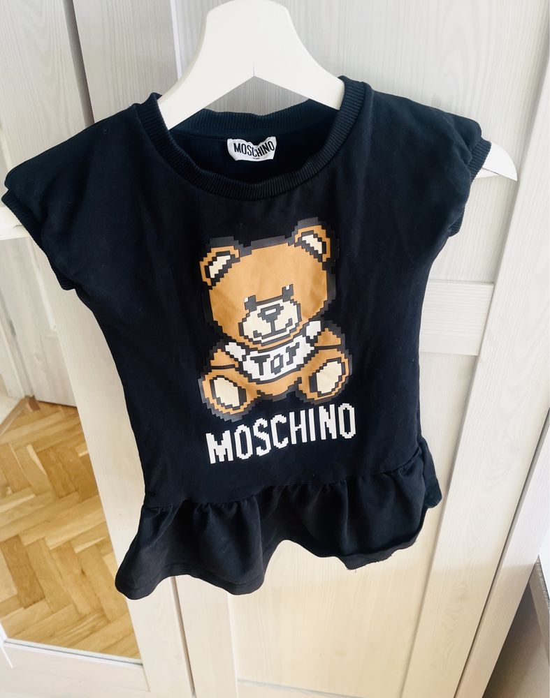 Moschino toy piekna sukienka dla dziewczynki 104