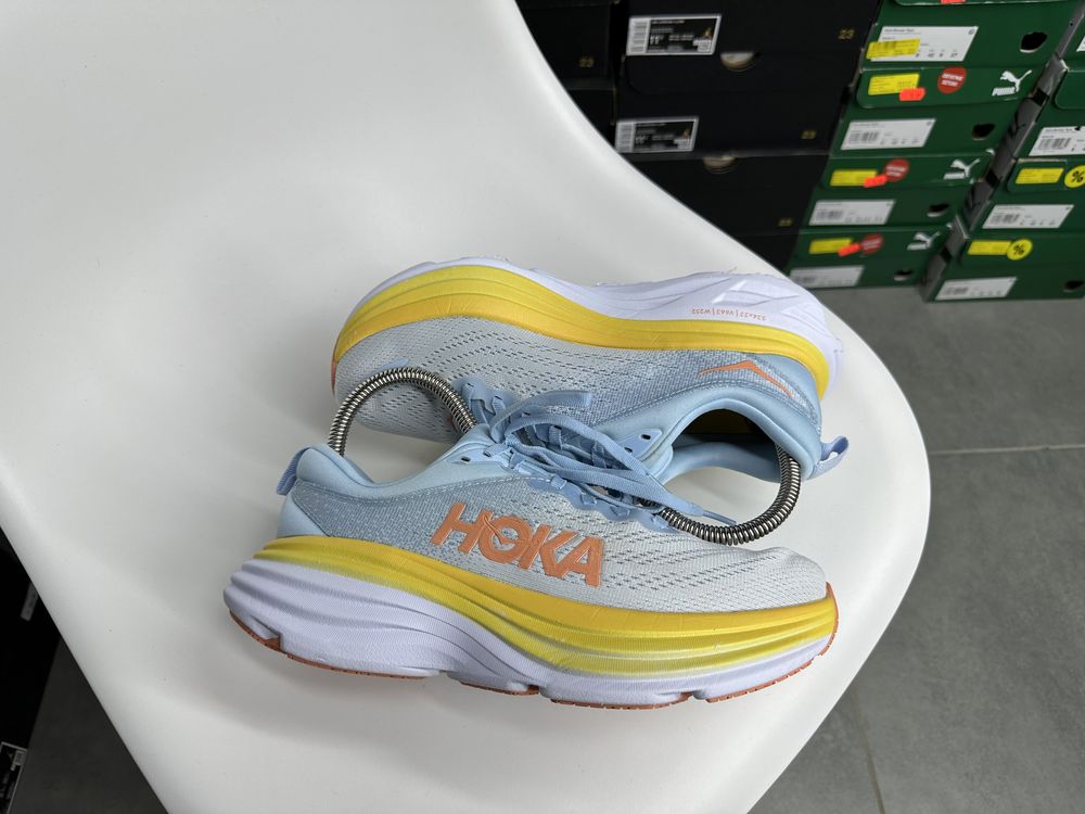 Оригінал! Кросівки HOKA BONDI 8 39р голубі