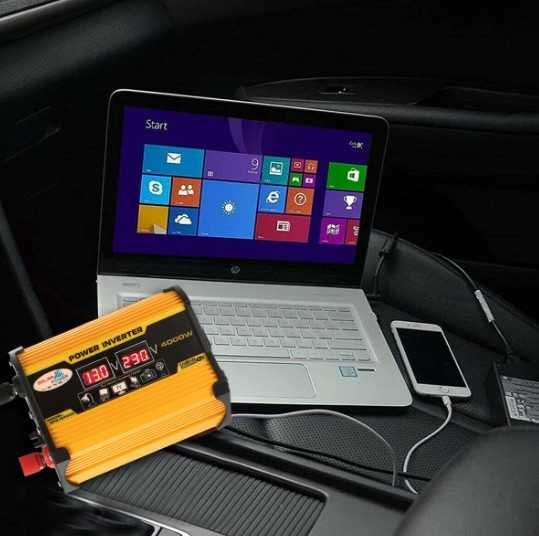 Інвертор, перетворювач  4000 W 12В /220 В, 4000Вт в наявності