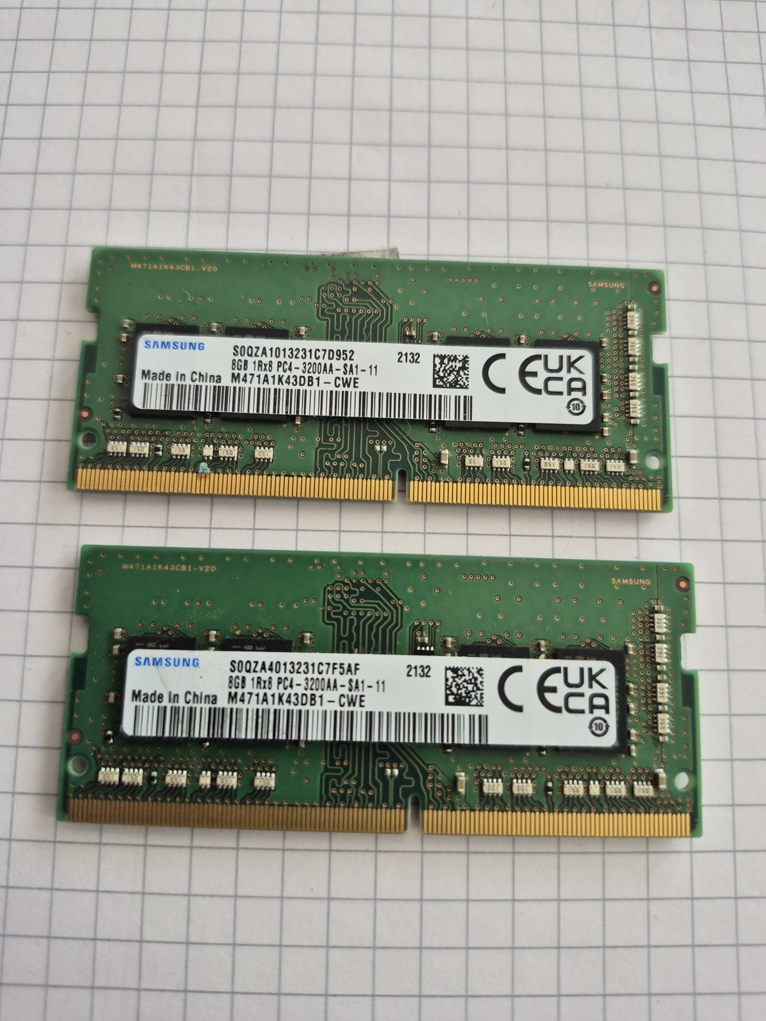Ram 16GB (2×8GB)DDR4 3200 Samsung (1)
