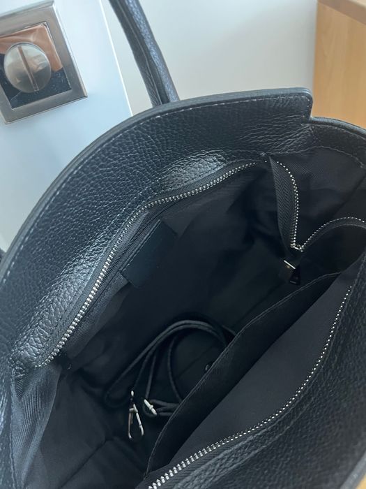 Шкіряна сумка чорна Італія