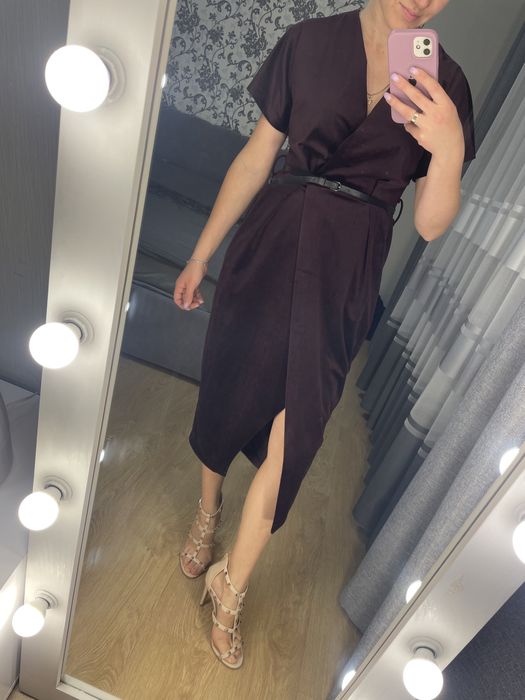 Велюрове жіноче плаття