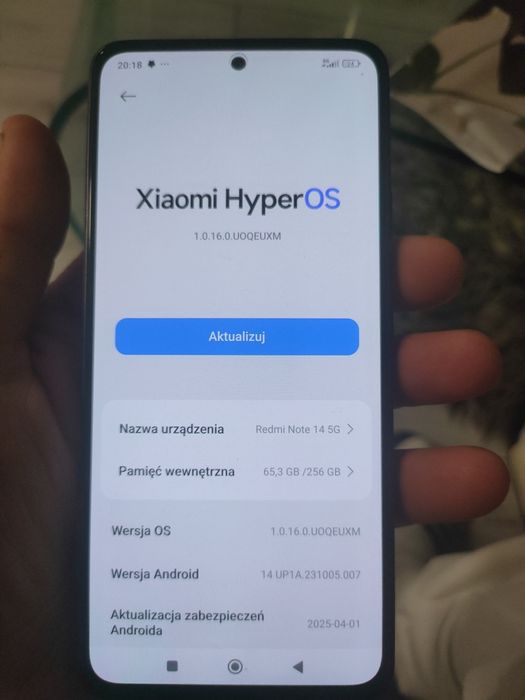 Na sprzedasz telefon marki redmi note 14