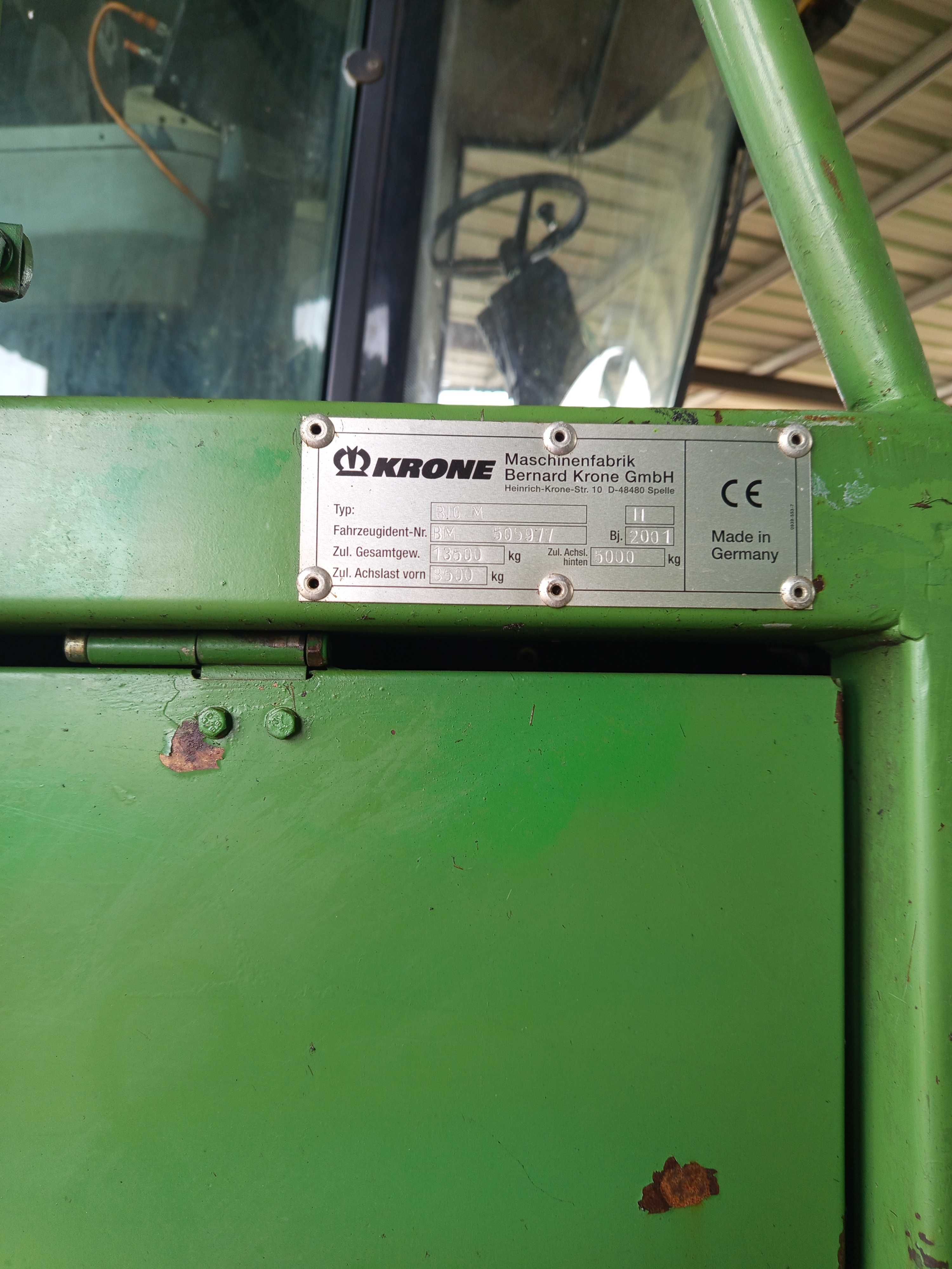 Krone Big MII, Gadanheira Automotriz