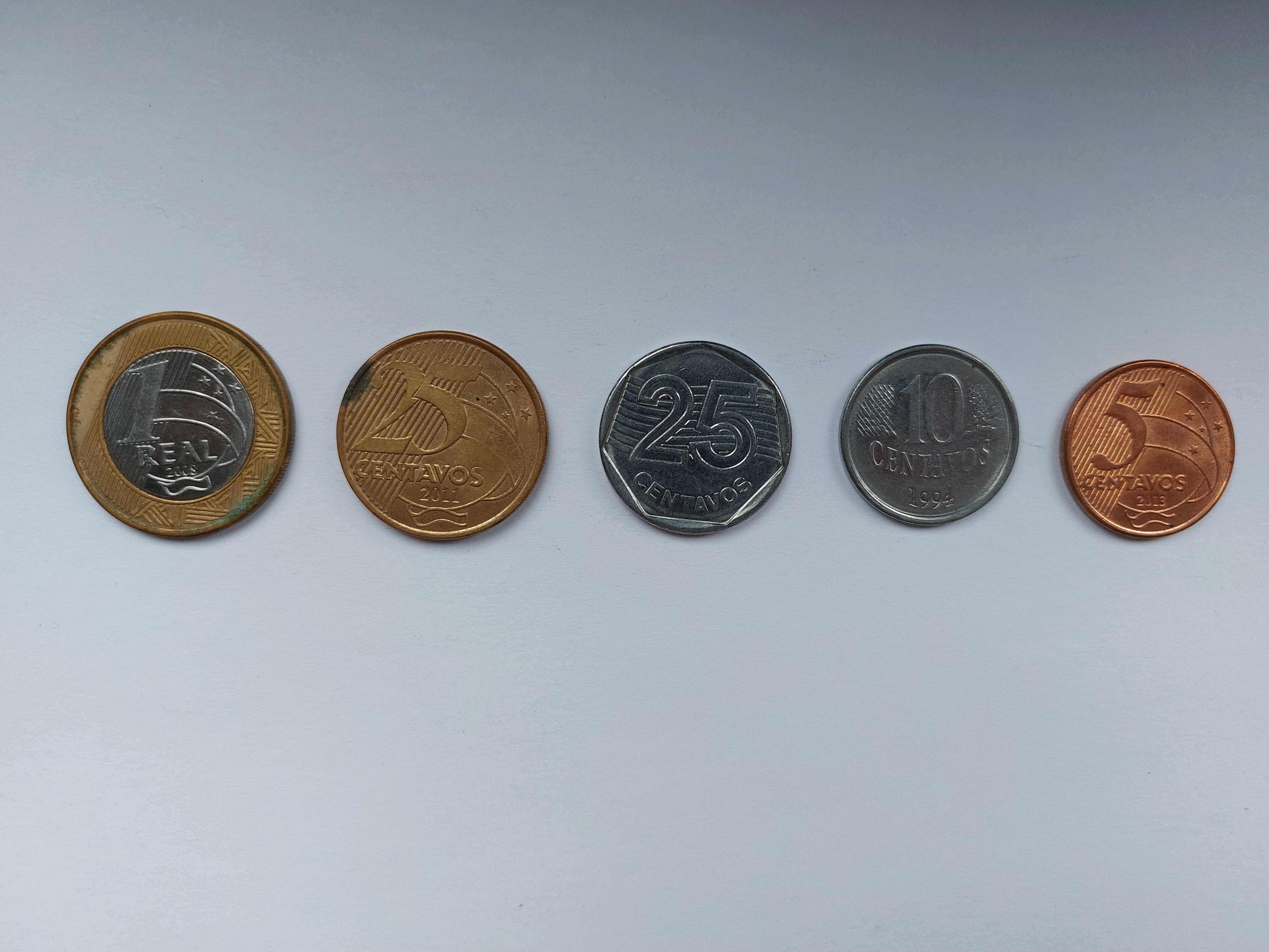 Moedas Estrangeiras (Espanha, Brasil, Perú, Reino Unido)