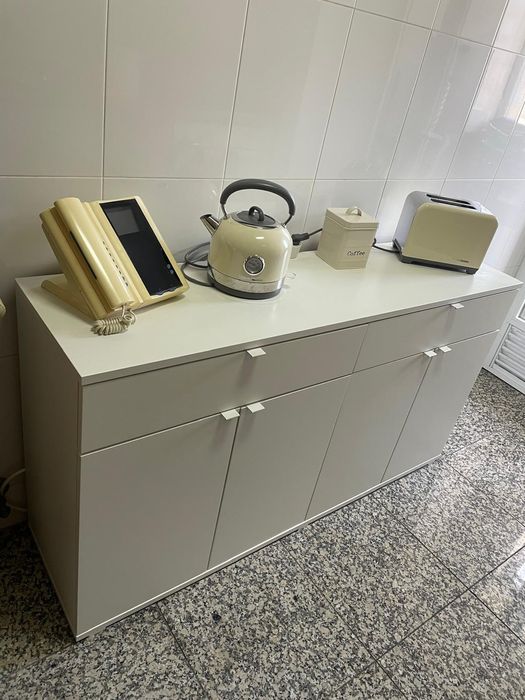 Armario cozinha Ikea branco 140cm×37cm