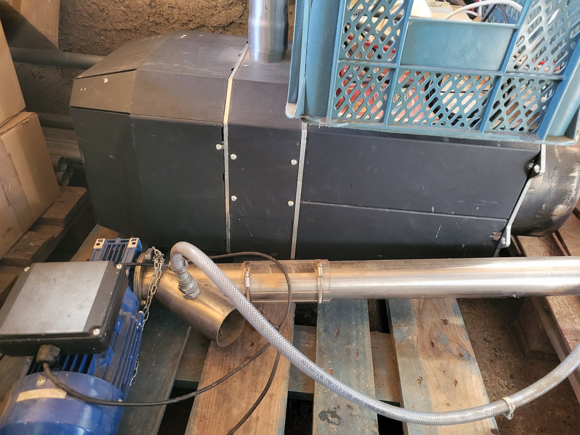 Palnik KIPI 150 kW + sterownik ecoPLUM850 + podajnik peletu