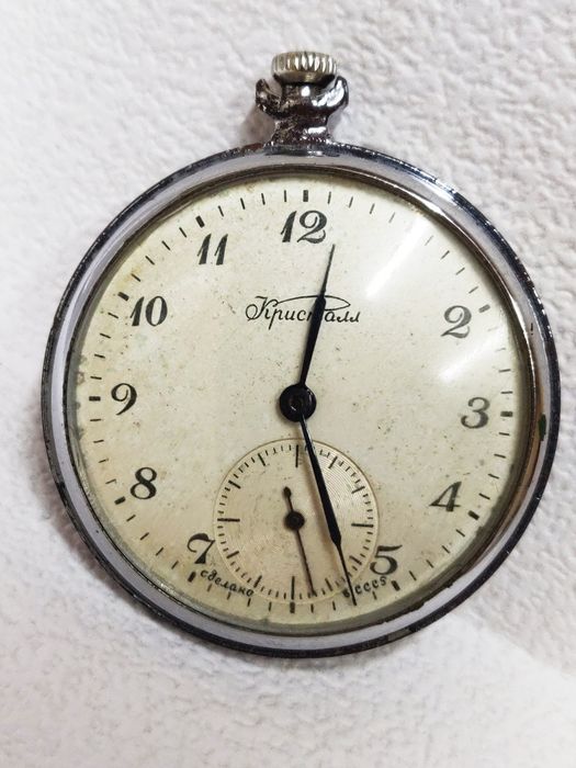 Часы карманные кристалл, 1962 год,ссср.