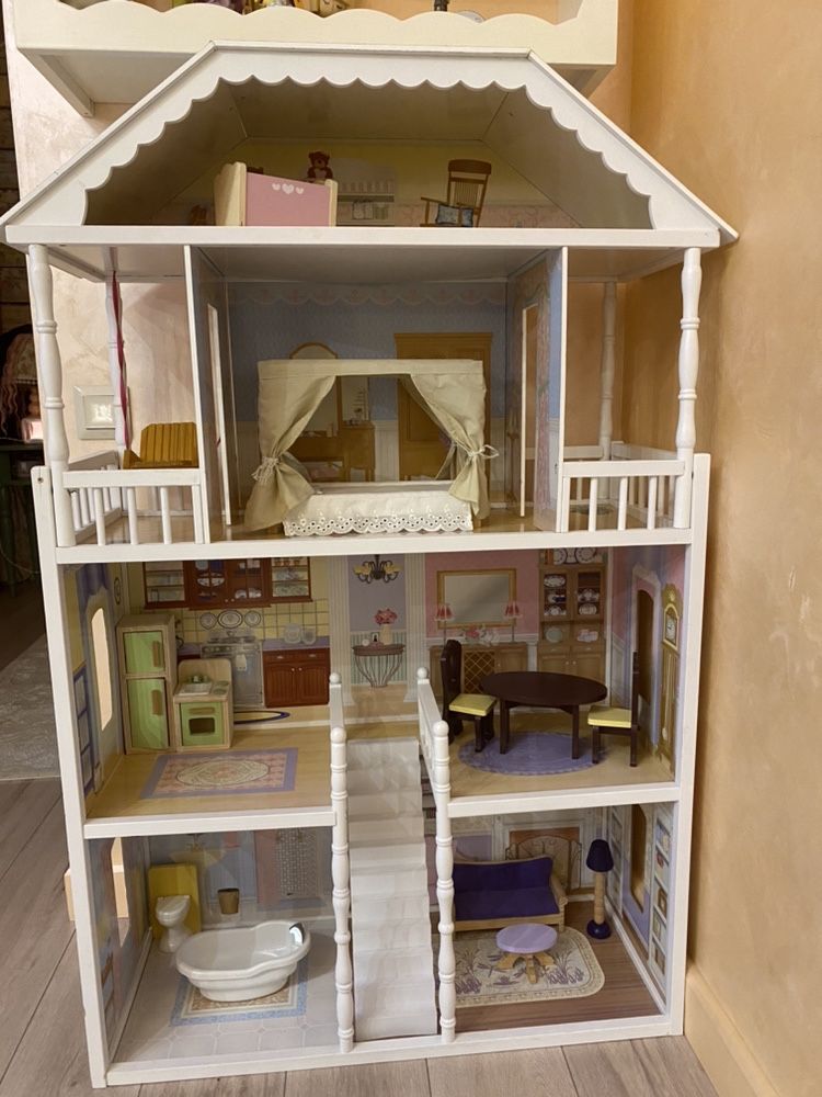 Четырёх этажный домик для куколок от KIDSKRAFT модель savanna