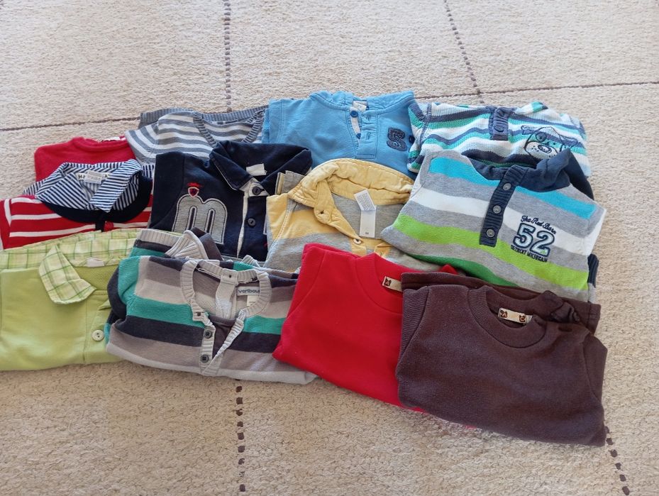 Lote de Roupas de Menino (Tamanho 3-6 meses) - Total 52 peças