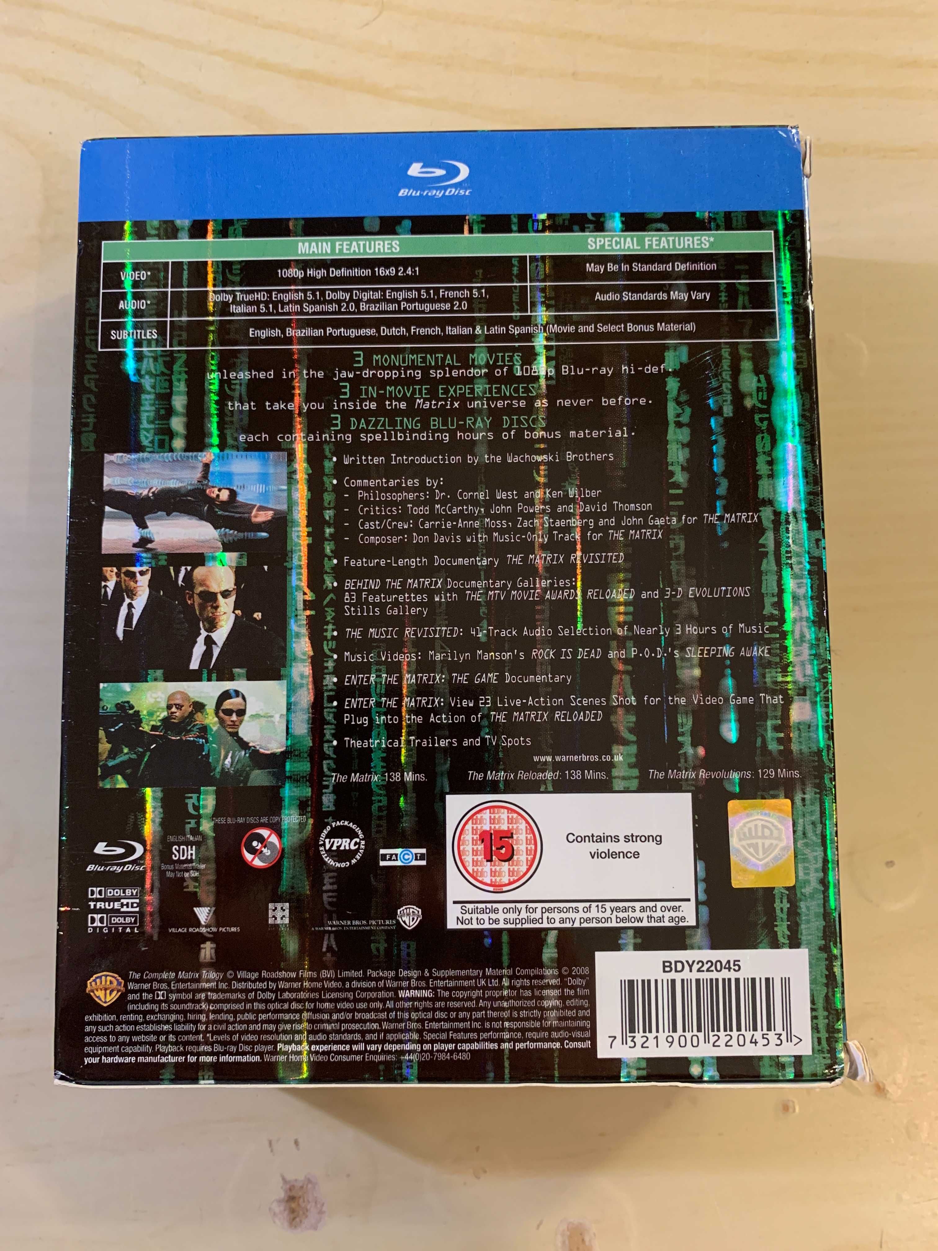 Complete Matrix Trilogy - Blu-ray