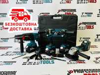 Набір 4в1 Makita Болгарка Перфоратор Шуруповерт Гайковерт 36V 9A