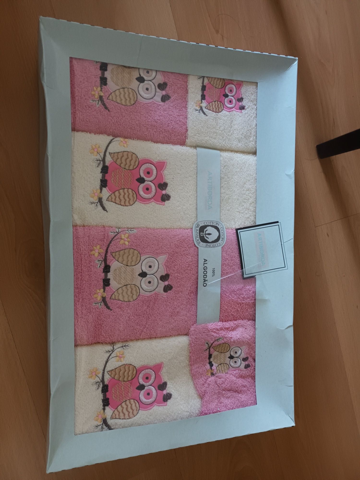 Conjunto novo toalhas 100% algodão