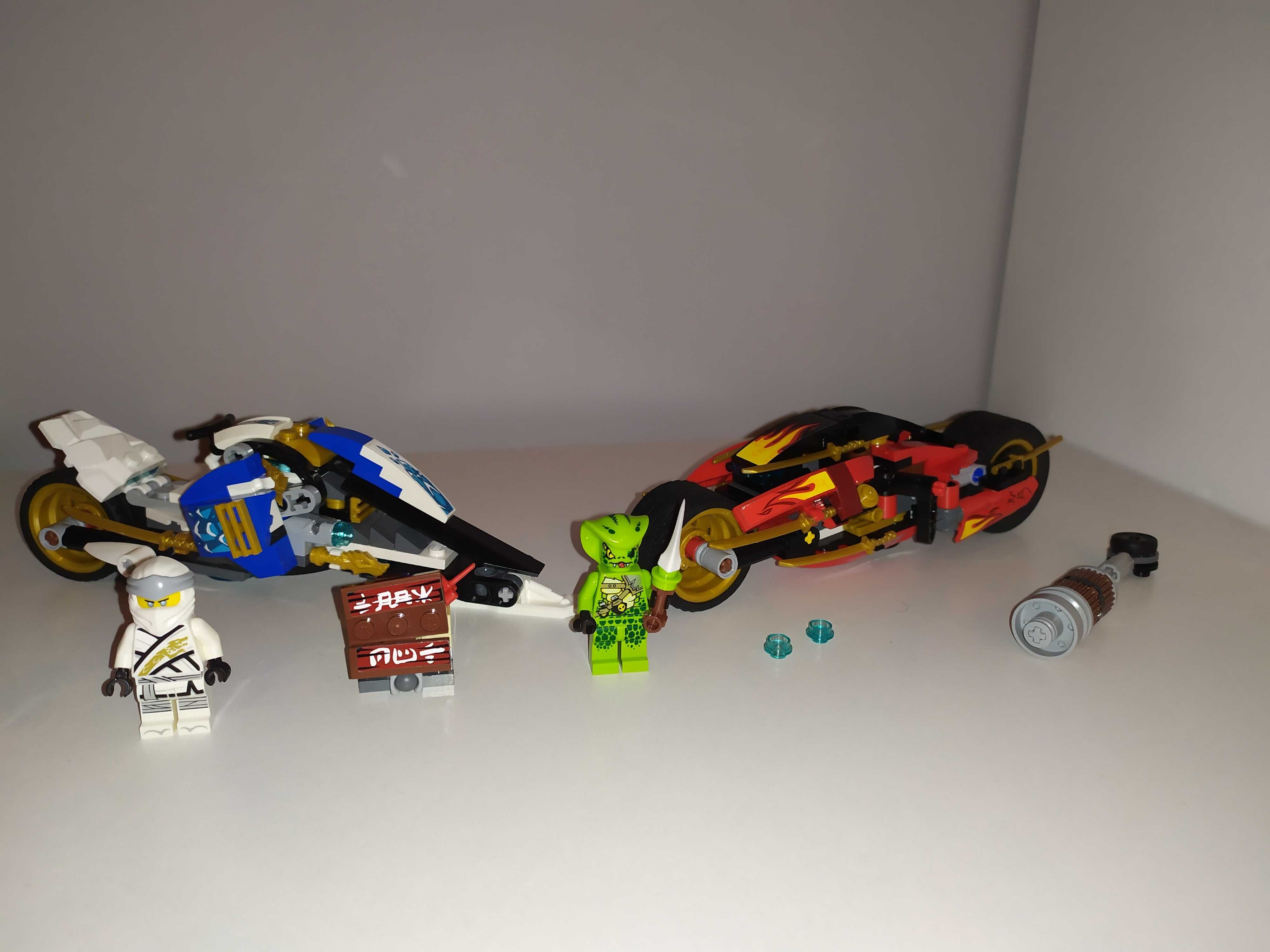 Klocki lego ninjago 70667 Motocykl Kaia i skuter Zane'a komplet