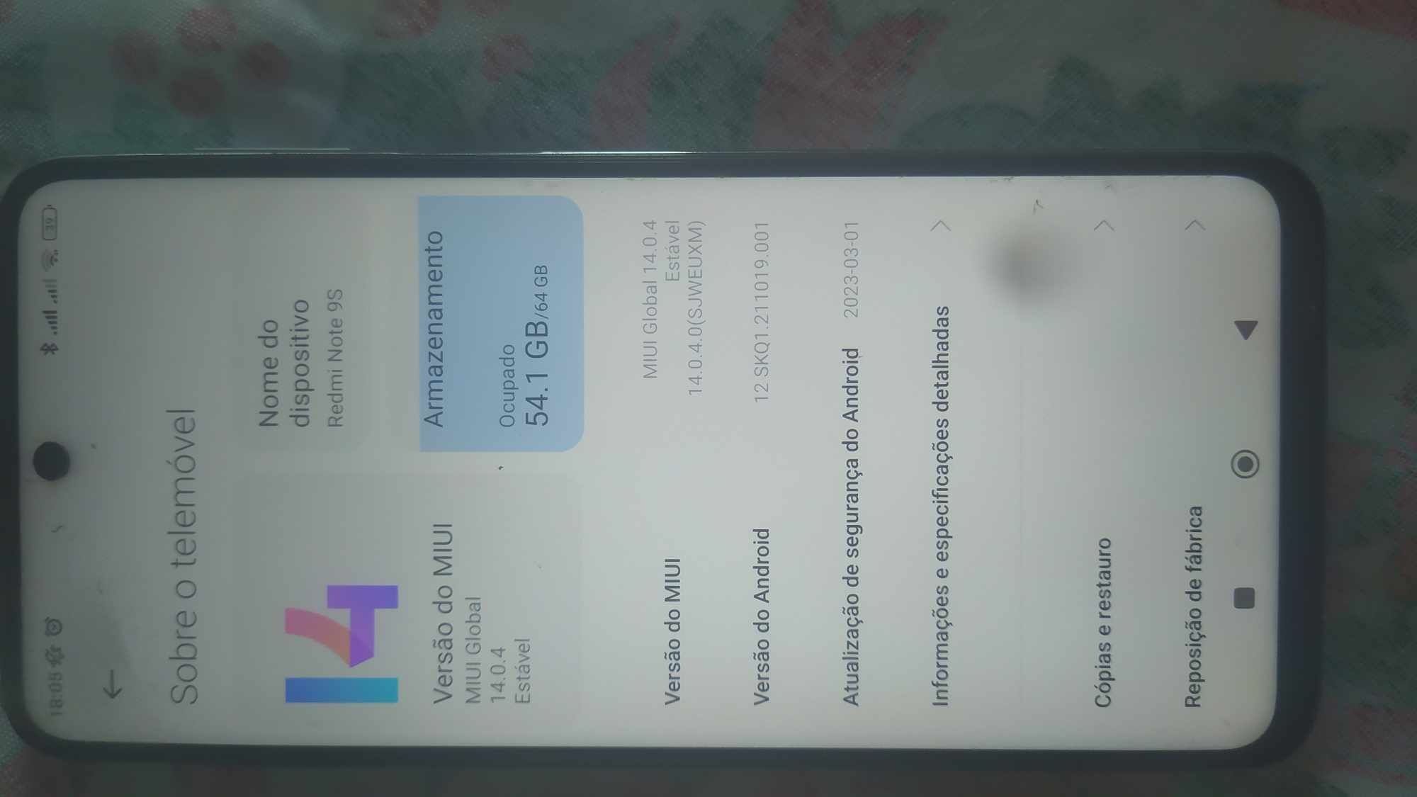 Novo e disponível