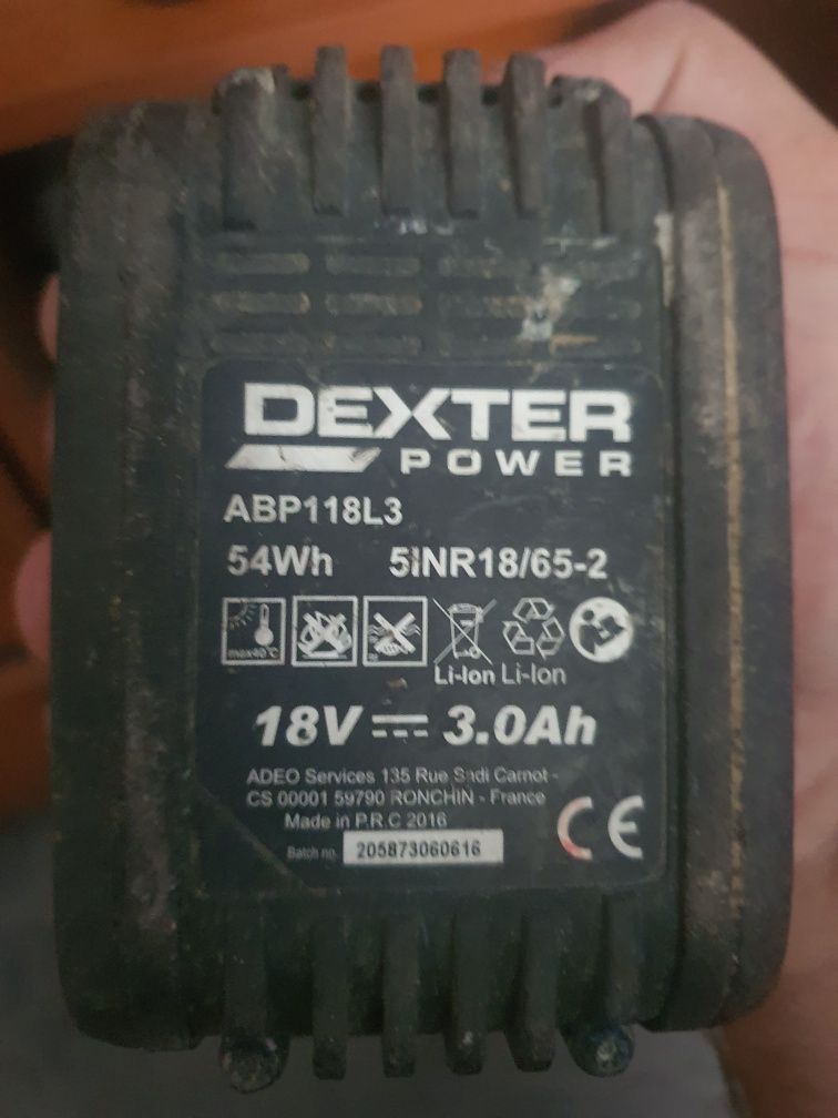 Bateria akumulator DEXTER WORX 18v 3.0 ah