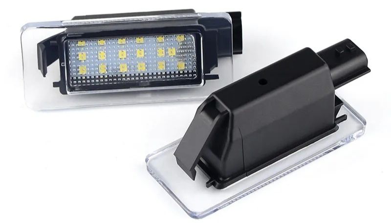 Renault Megane 4, Duster 2, Scenic 4 подсветка номера LED, разъемы