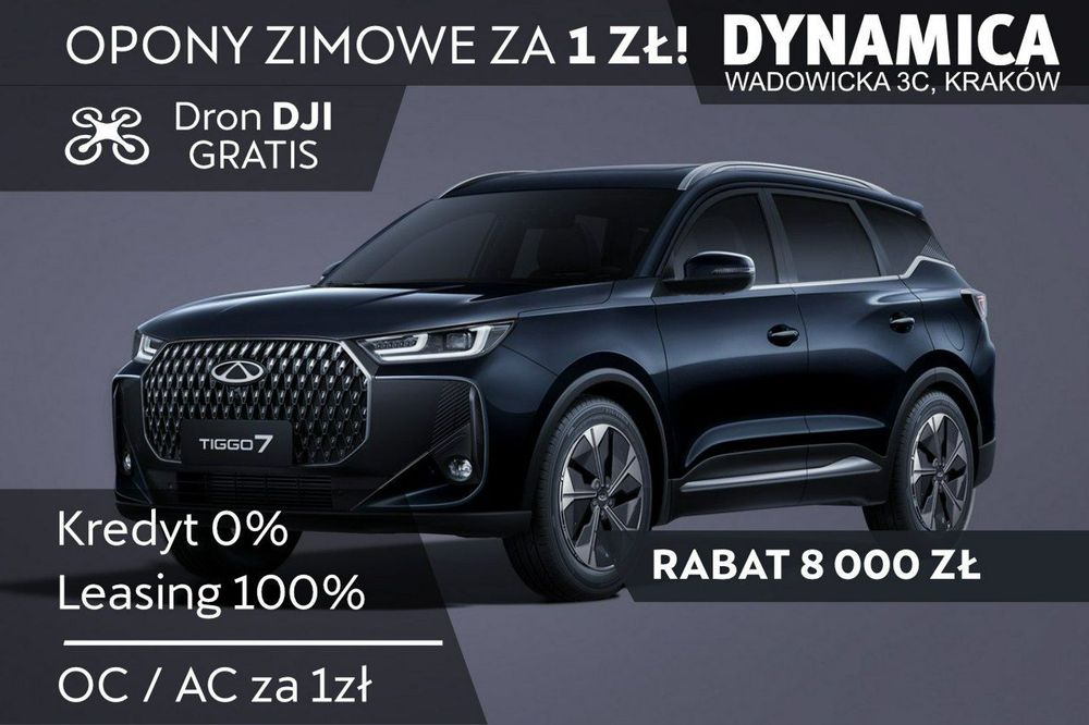 Chery Tiggo 7 PRESTIGE - 147KM - 1.6 GDI - Rocznik 2025