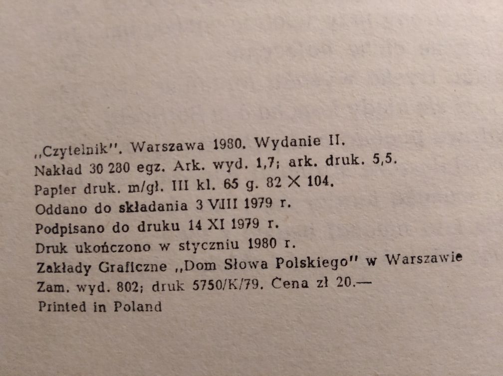 Jarosław Iwaszkiewicz Mapa pogody Czytelnik 1980