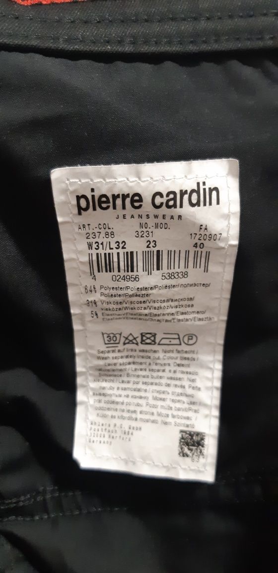 Sprzedam ciepłe spodnie męskie Pierre Cardin 31/32 czerń