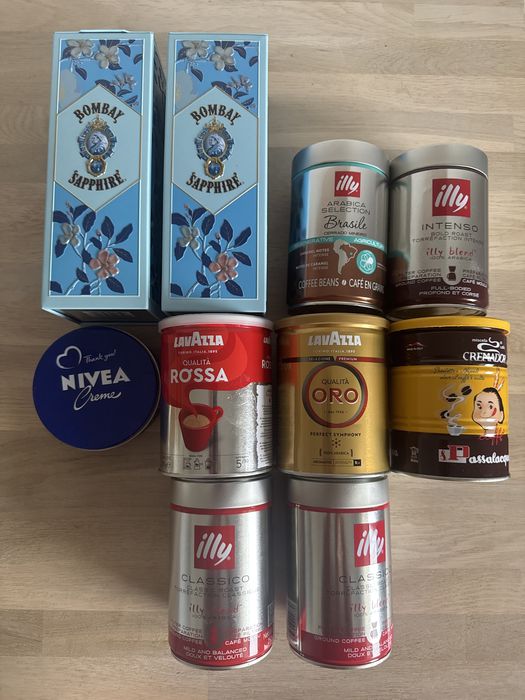 Puszki po kawie, herbacie, inne