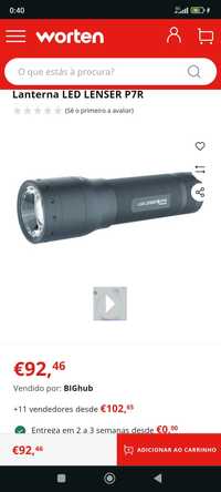 Vendo Lanterna Led Lenser P7R