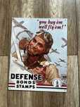 Metalowa tabliczka War Propaganda You Buy Em Well Fly Em
