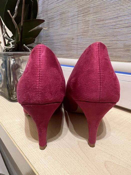 Buty czółenka róż fuksja 36