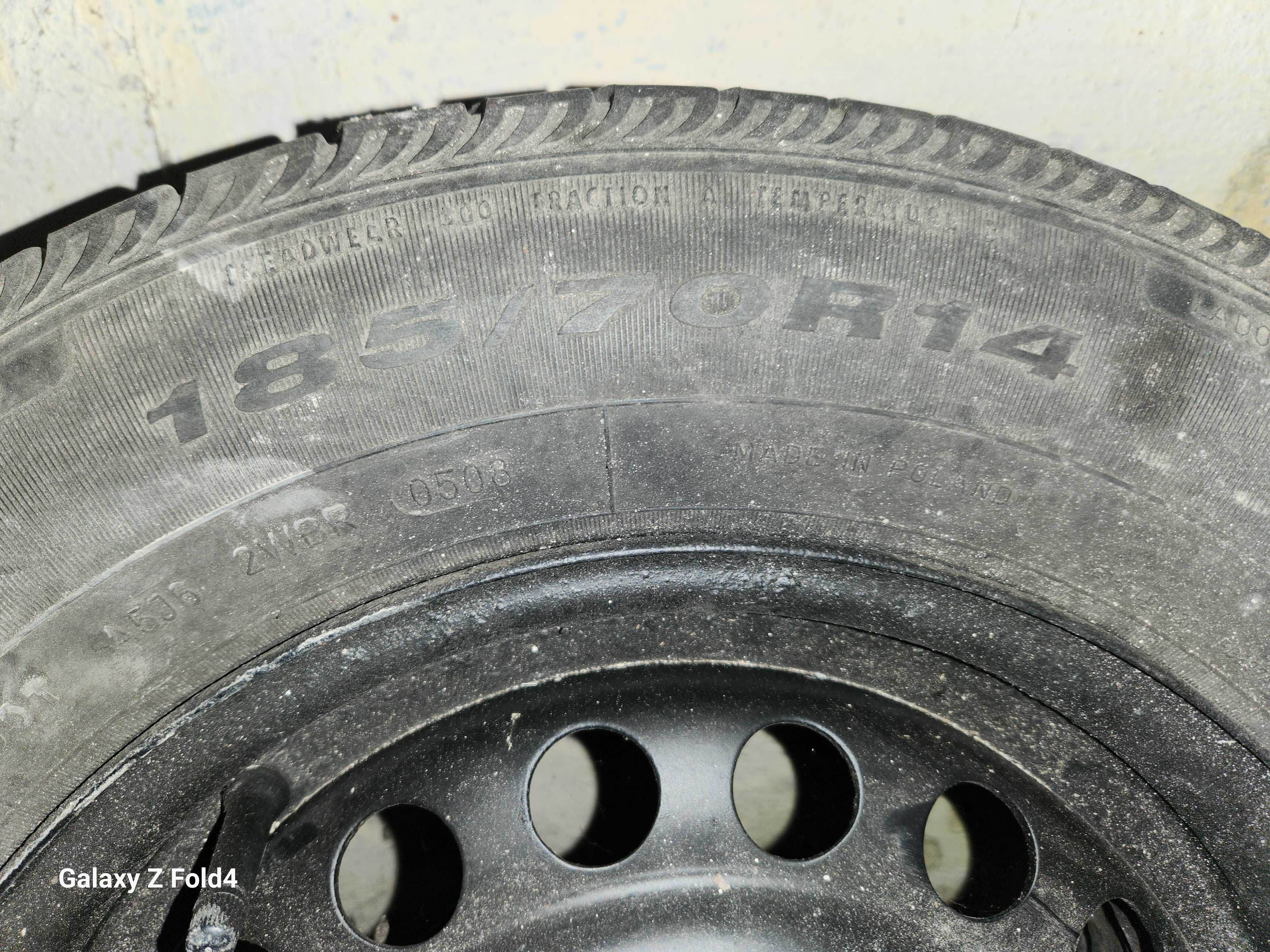 Dwa koła et49 5 1/2 Jx14 H2 na oponach 185/70R14