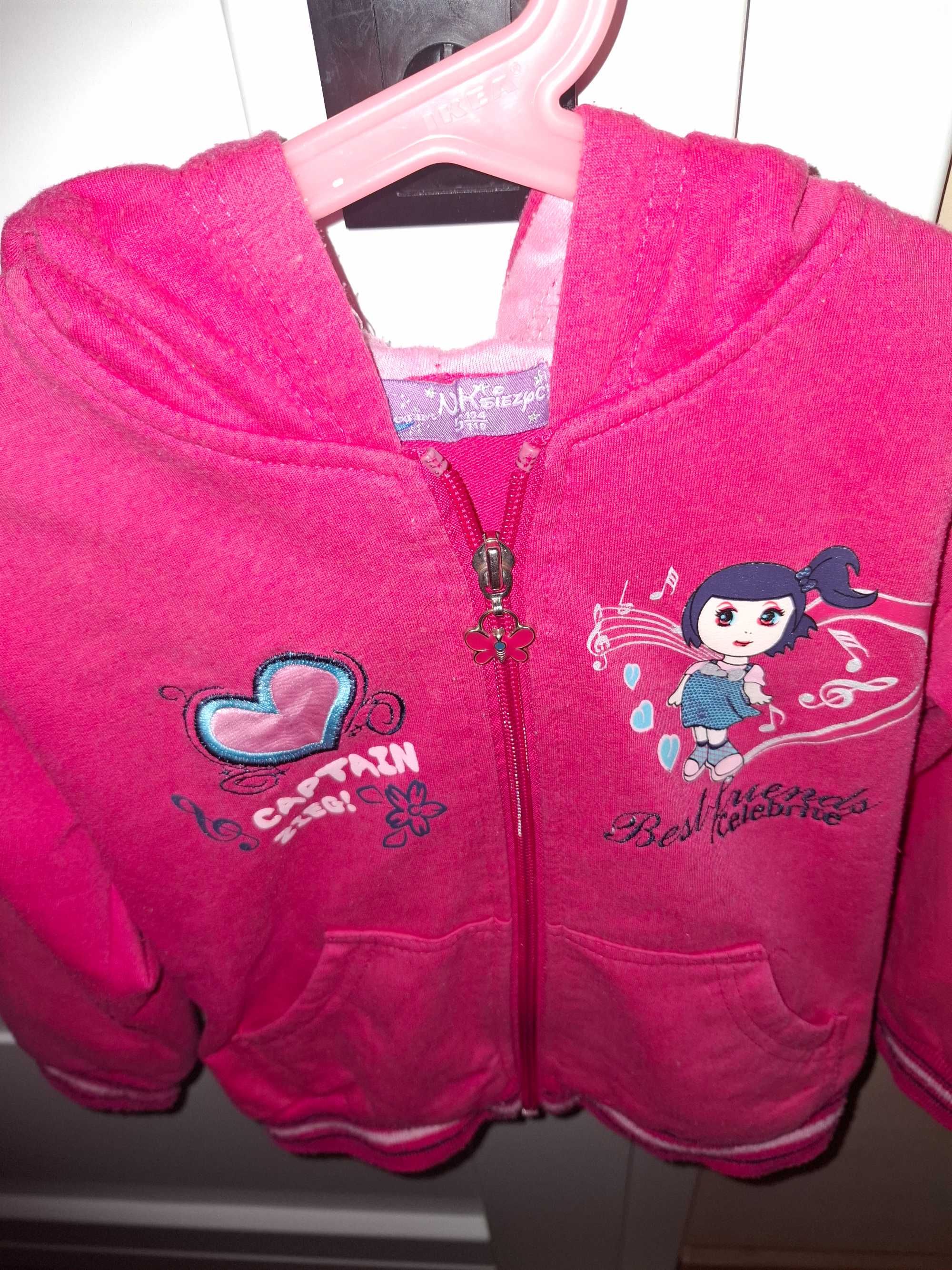 Bluza dziewczęca z aplikacją r. 110