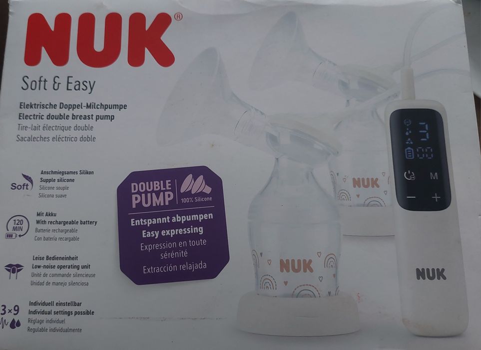 NUK Podwójny laktator elektryczny Soft & Easy z akumul
