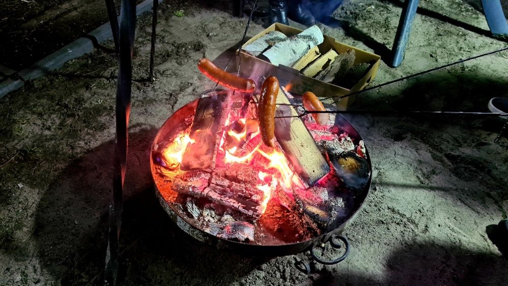 GRILL ogrodowy Trójnóg Ruszt Okrągły 70 na ognisko palenisko