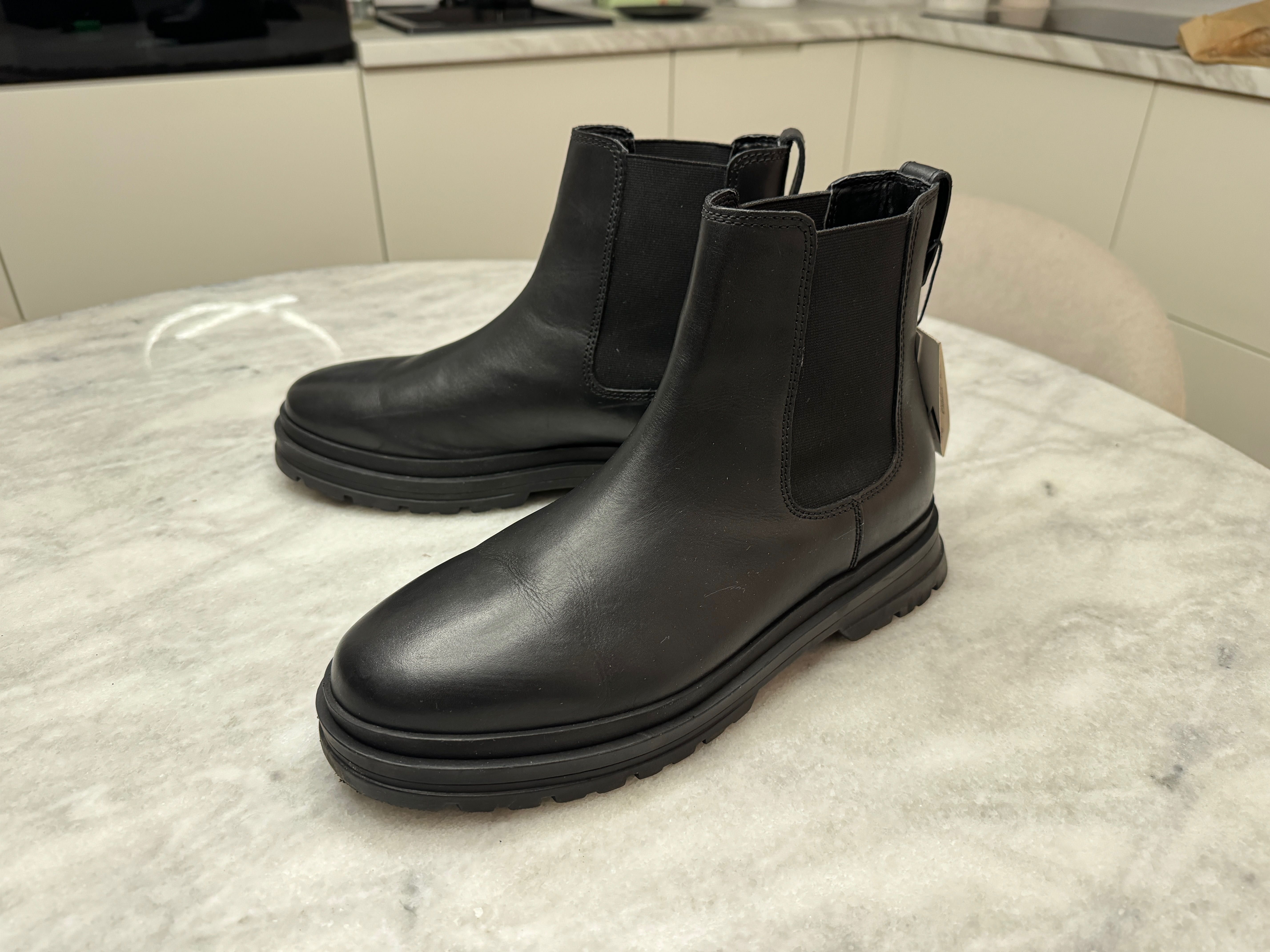 Skórzane buty sztyblety eleganckie botki Zara nowe w rozmiarze 44