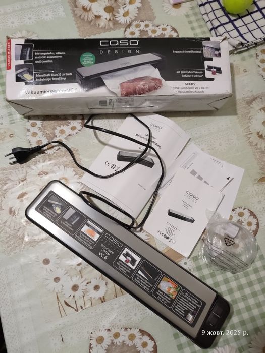 Побутовий вакууматор Caso VC6 (Німеччина); Варууматор бытовой