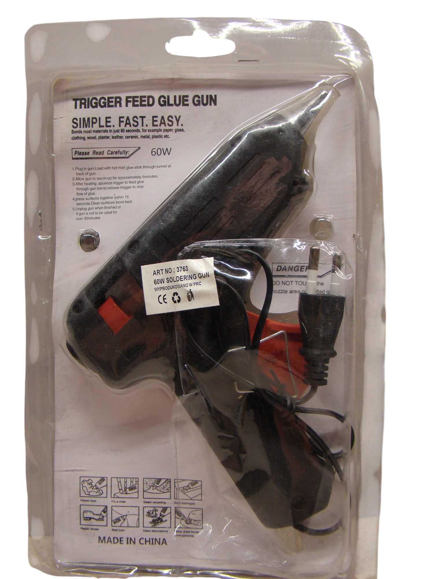 Pistolet 60W do kleju 11mm na gorąco klejaczka klejarka gratis kleje!