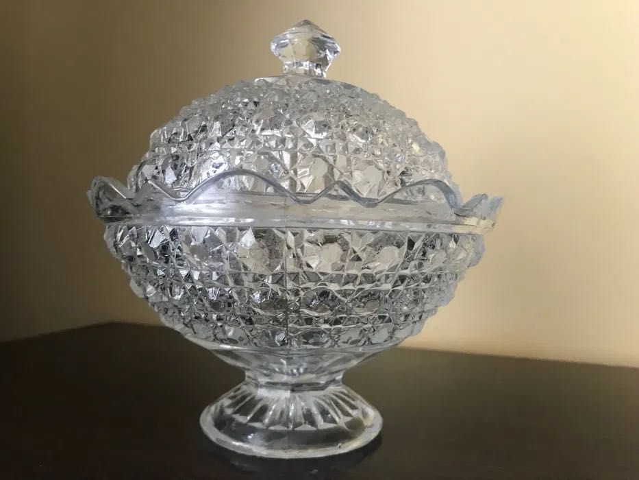 Ваза салатница Конфетница. 50-х років.Ваза Цукерниця Рідкісна Кришталь