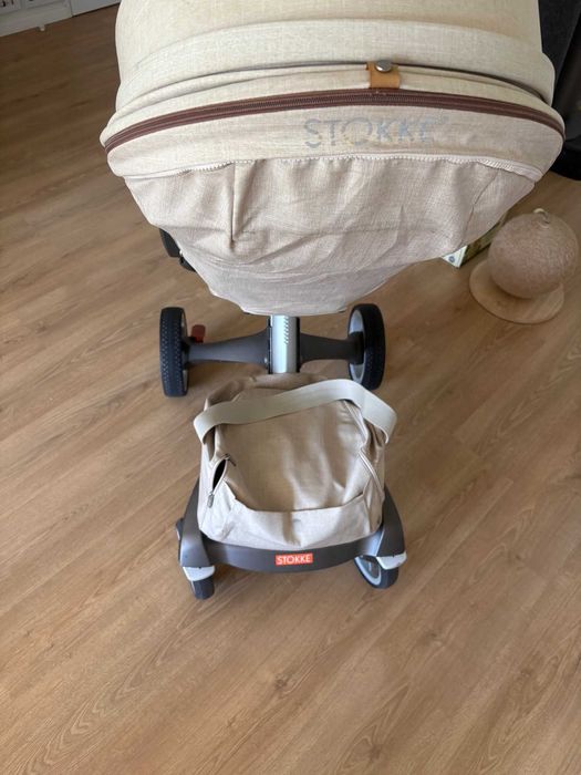 Carrinho Stokke trio + malas + proteção chuva e isofix