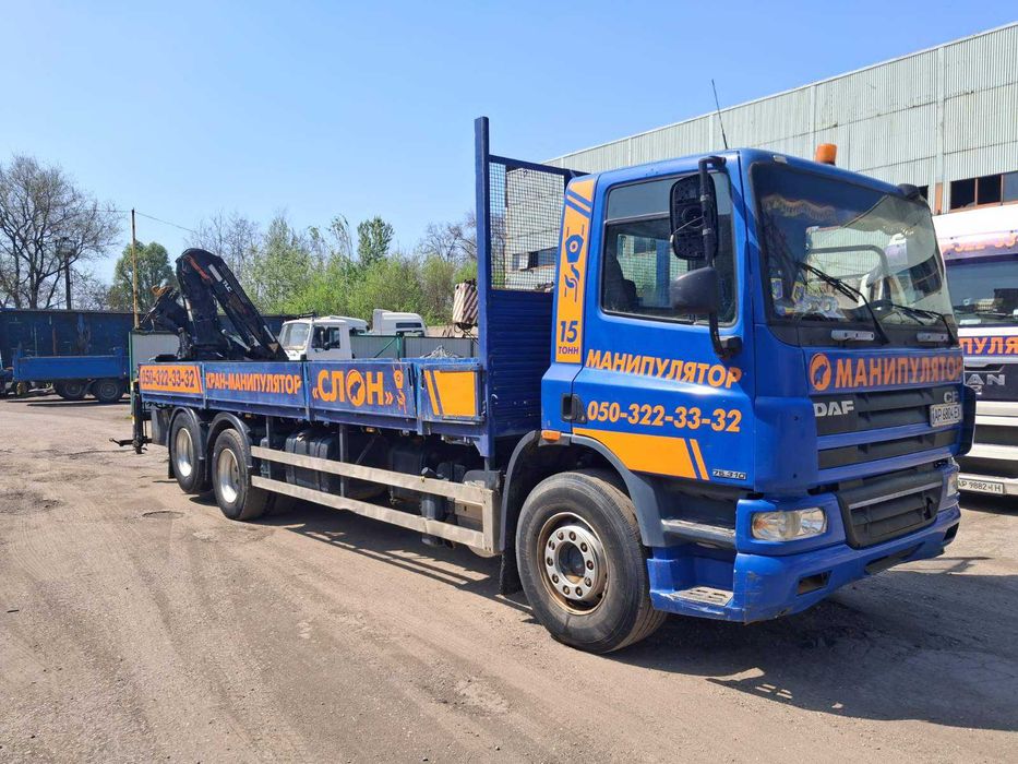 Продам авто DAF CF-75 с Mанипулятором ТЕРЕХ 120.2Е (заводской).