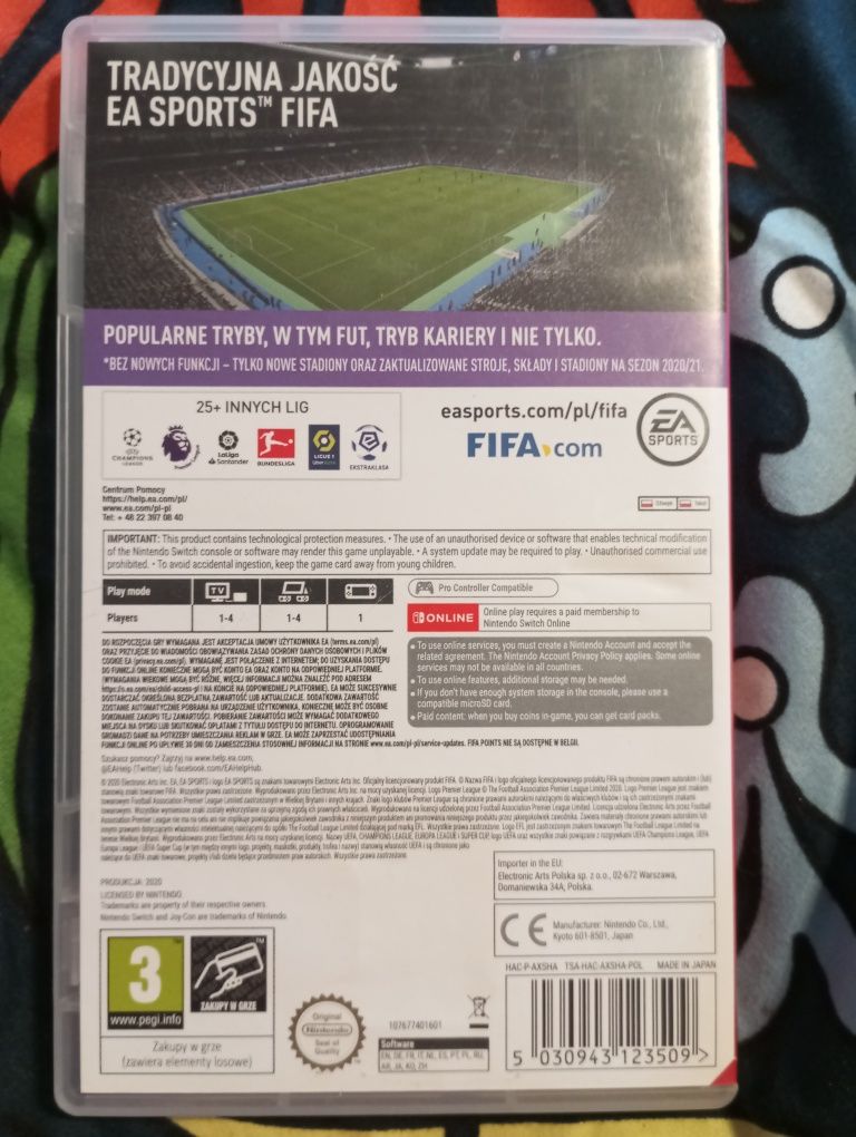 FIFA 21 legacy edition na Nintendo switch