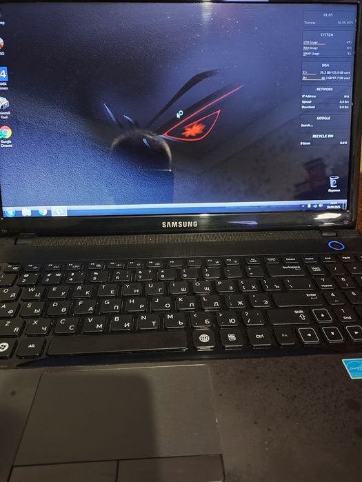 Ноутбук Samsung 8 RAM SSD Intel