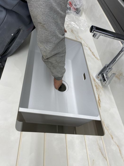 Pio Franke Maris MRG 110-62 Fragranite branco polar pia de embutir