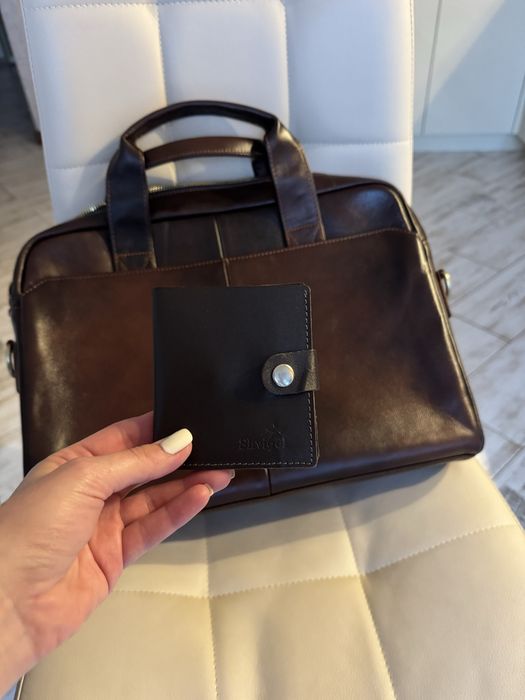 Чоловічий портфель сумка шкіряний Vintage