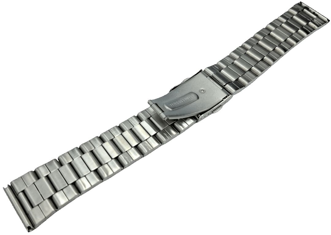 Bransoleta bransoletka do zegarka elegancka 22 mm stal nierdzewna
