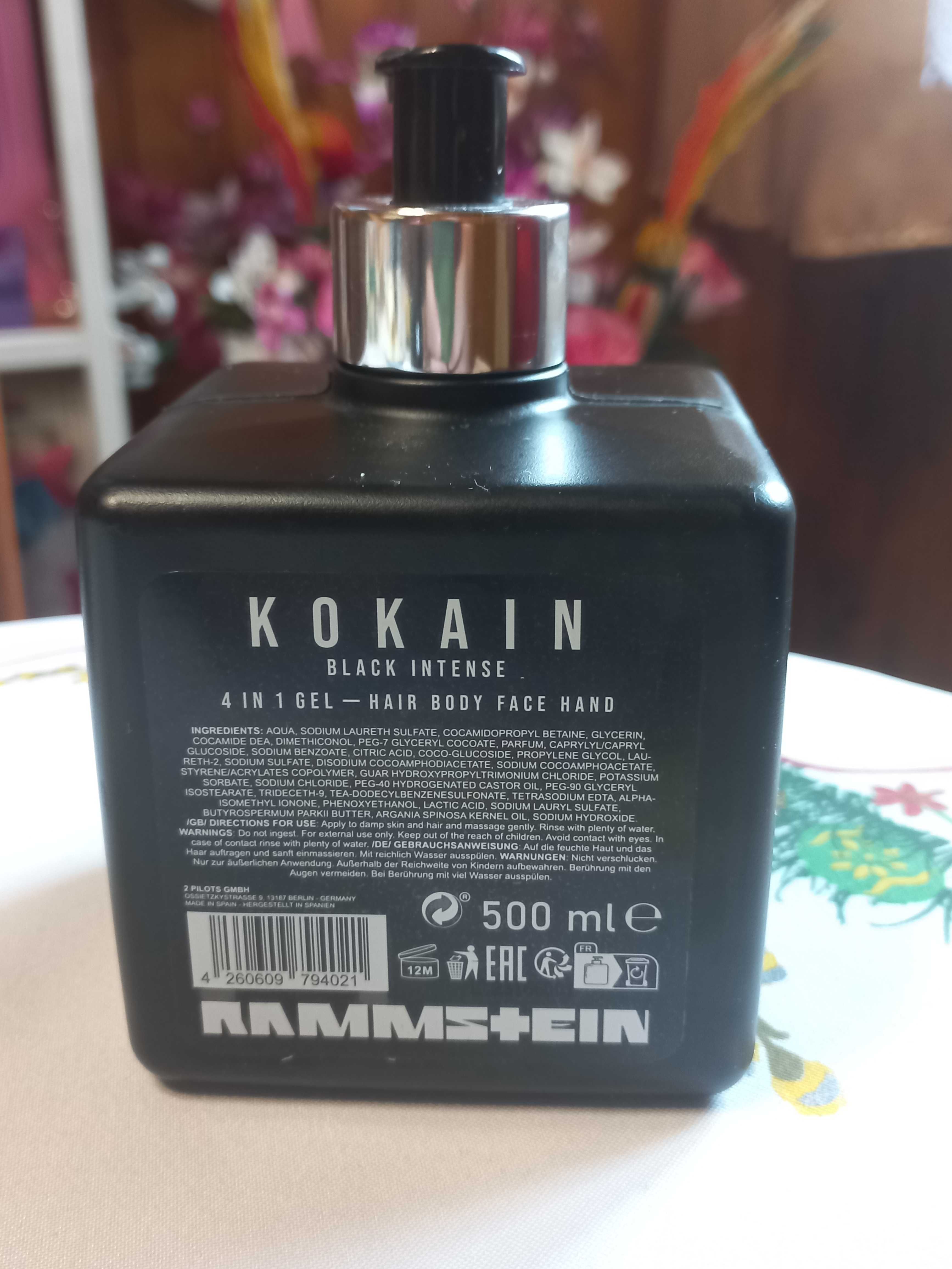 Rammstein Kokain Black Intense Żel pod prysznic4w1