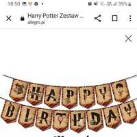 Baner urodzinowy napis harry potter