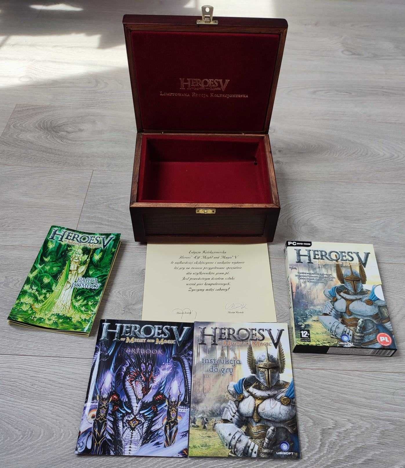 Heroes of Might and Magic V Edycja Kolekcjonerska, mapa, dodatki (PC)