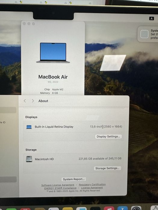 Системна плата, материнка MacBook Air 13,6” A2681 M2/8/256